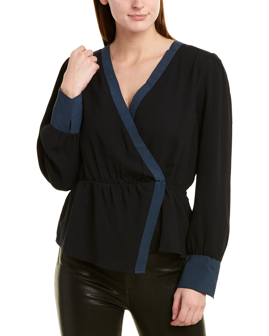 black surplice top