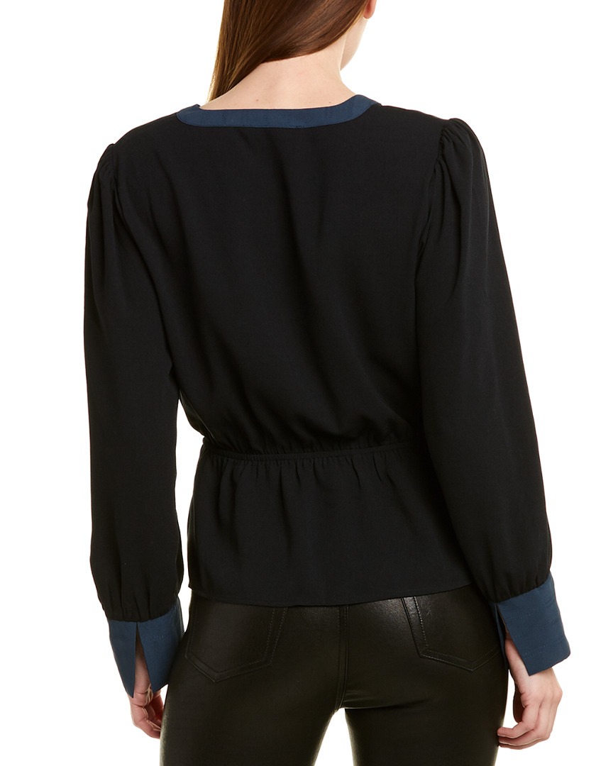 black surplice top