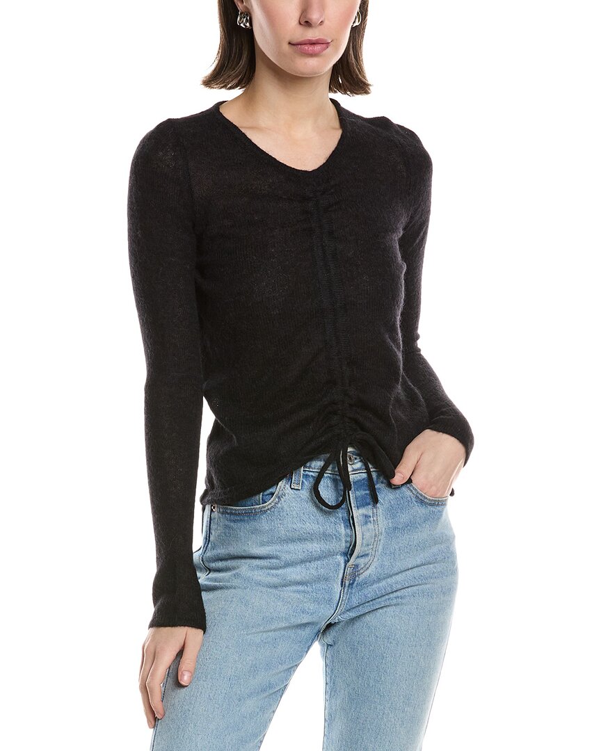 HUDSON HUDSON JEANS RUCHED ALPACA & WOOL-BLEND SWEATER