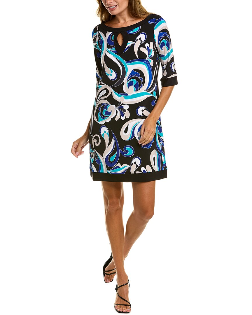 Joseph Ribkoff Tunic Dress In Multi In Black