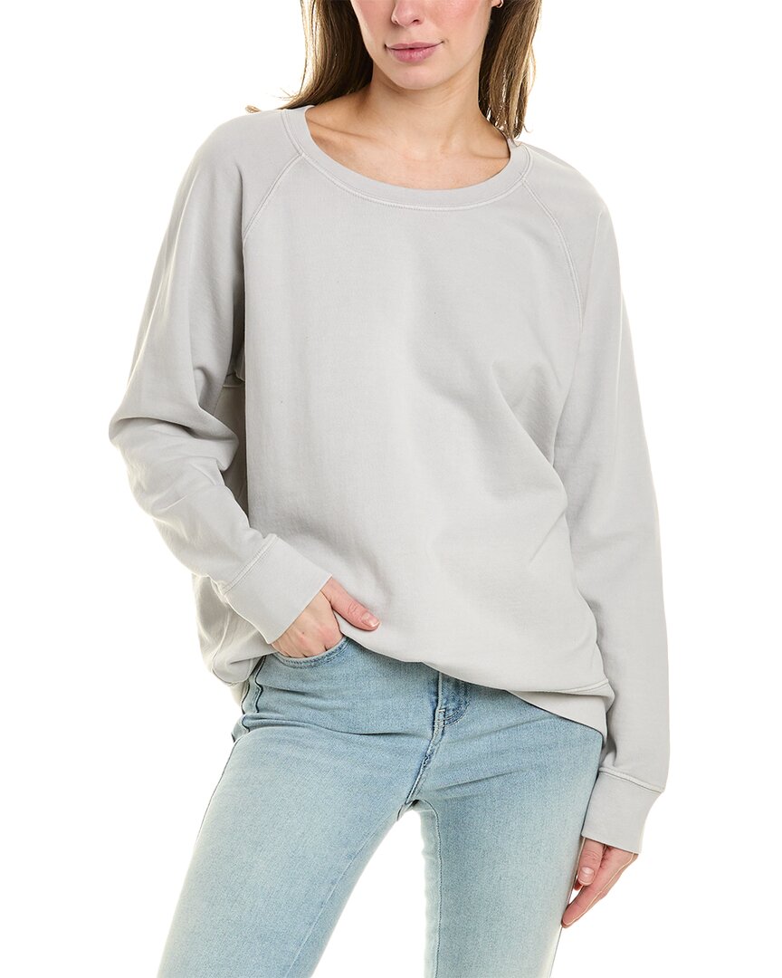 Shop Onia Garment Dye Oversized Crewneck Sweatshirt In Grey