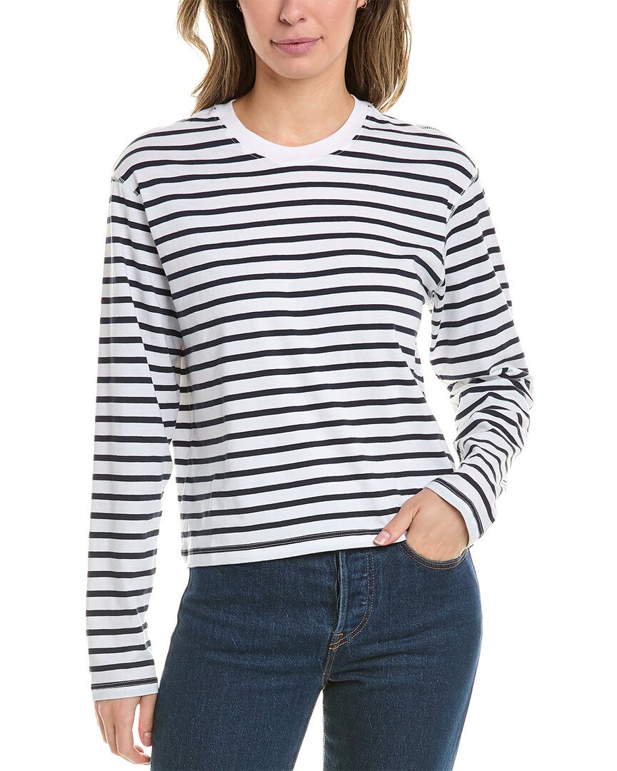Atm Anthony Thomas Melillo Striped T-shirt In Blue