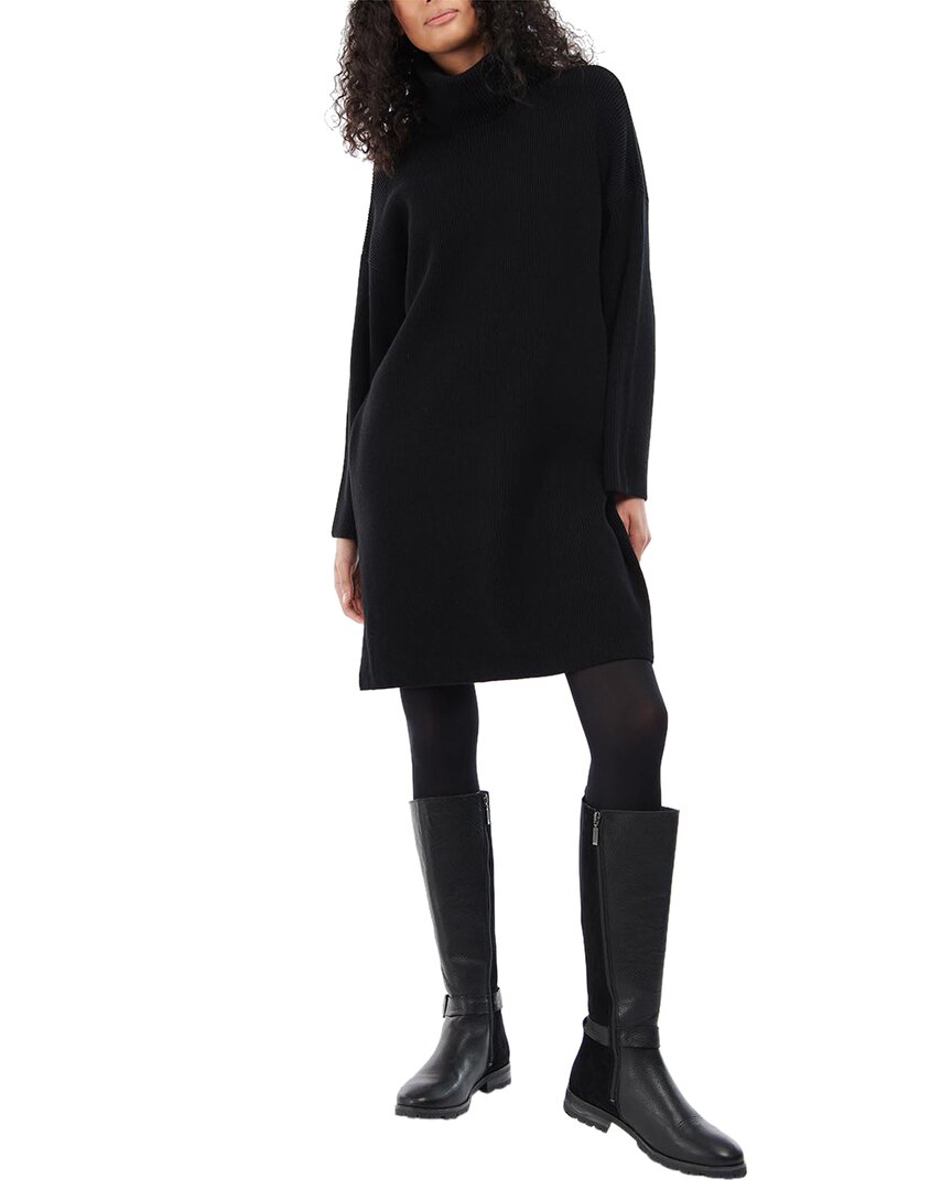 Barbour Stitch Wool-blend Dress In Black