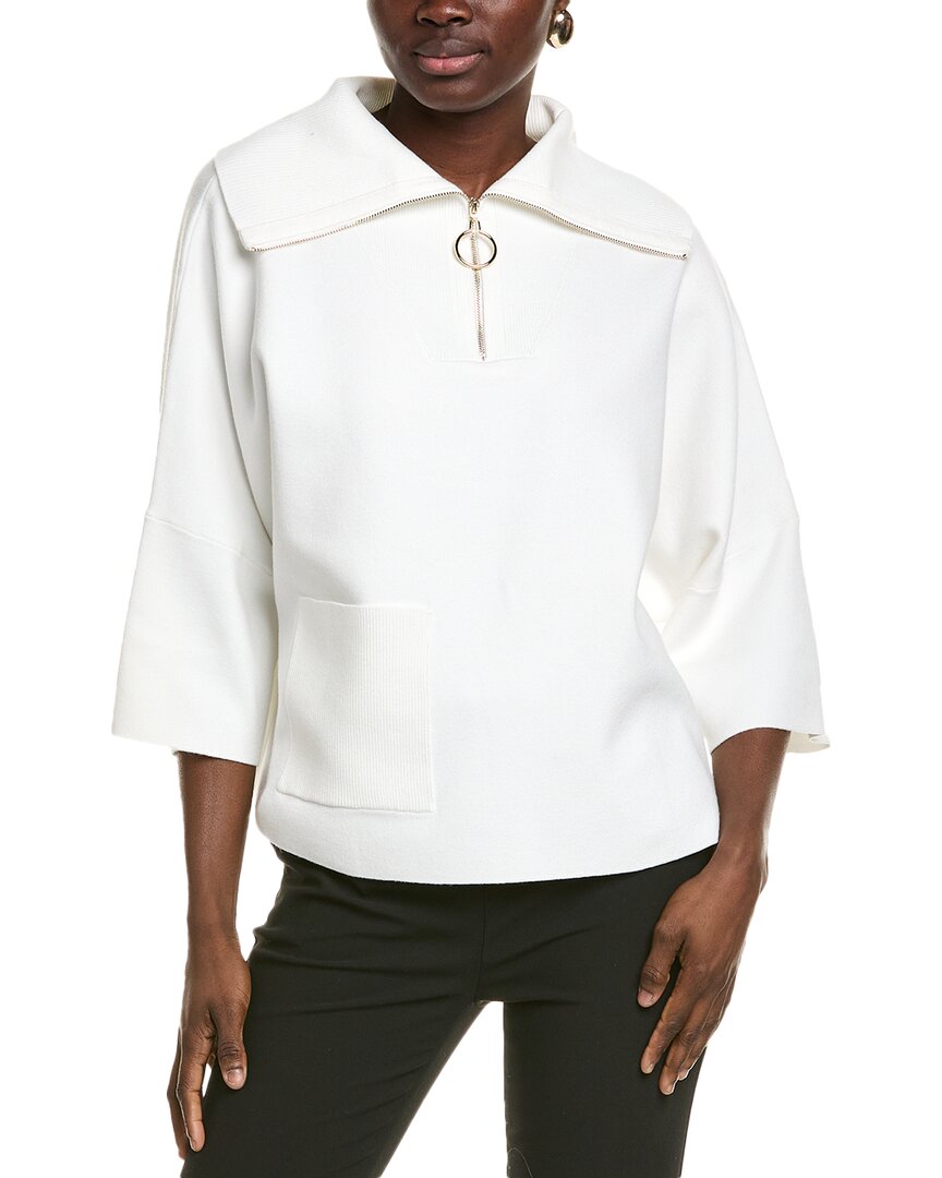 Joseph Ribkoff Zipped Funnel Neck Sweater