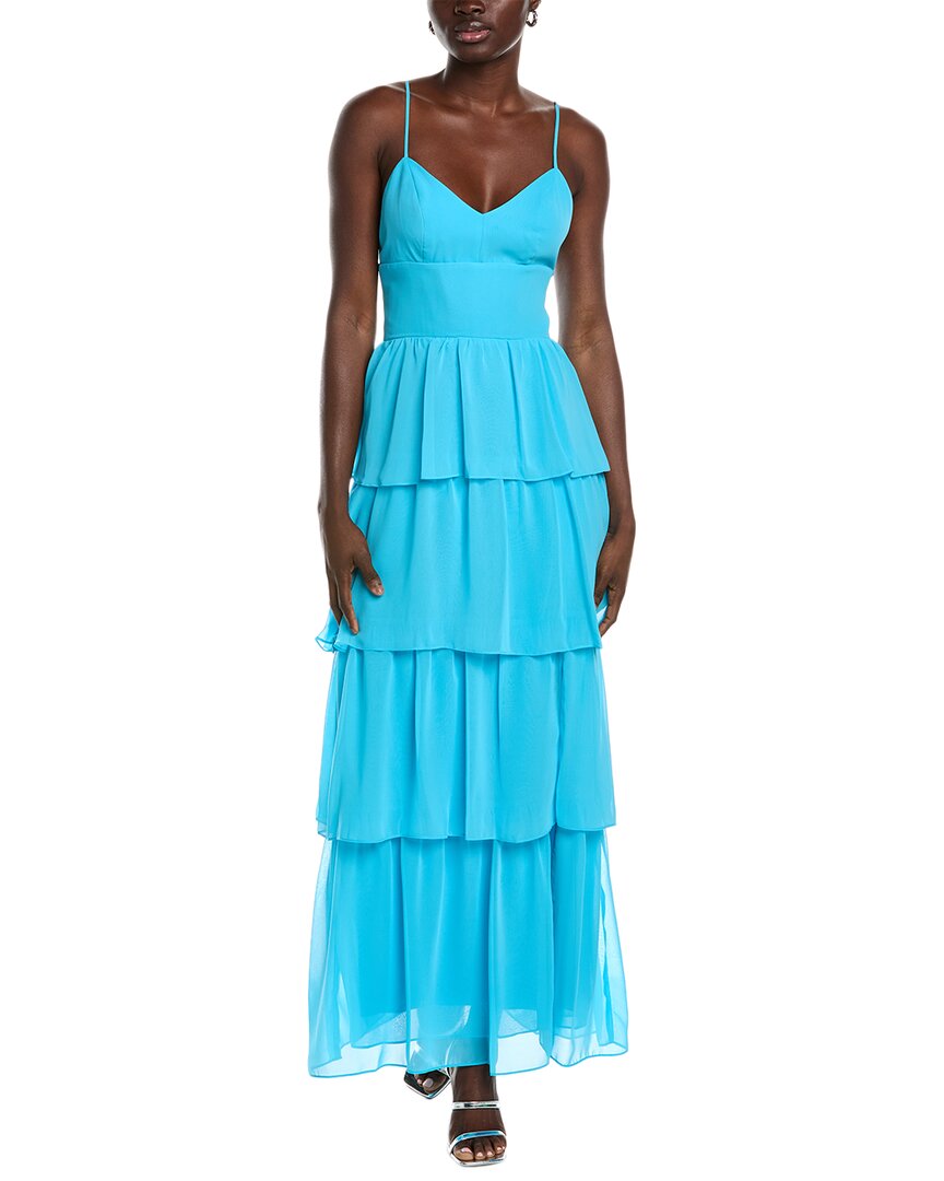 Amanda Uprichard Thaddea Maxi Dress In Pink