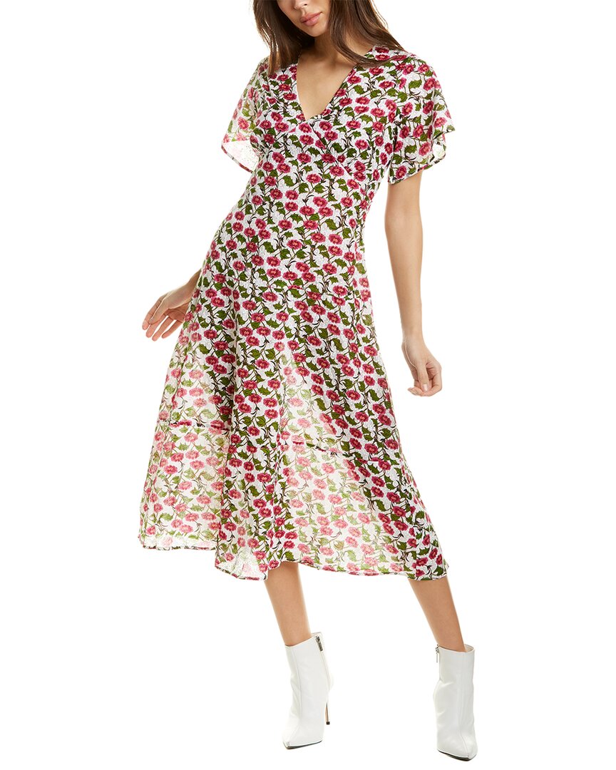 Roller Rabbit Dakini Floral Issa Dress In White