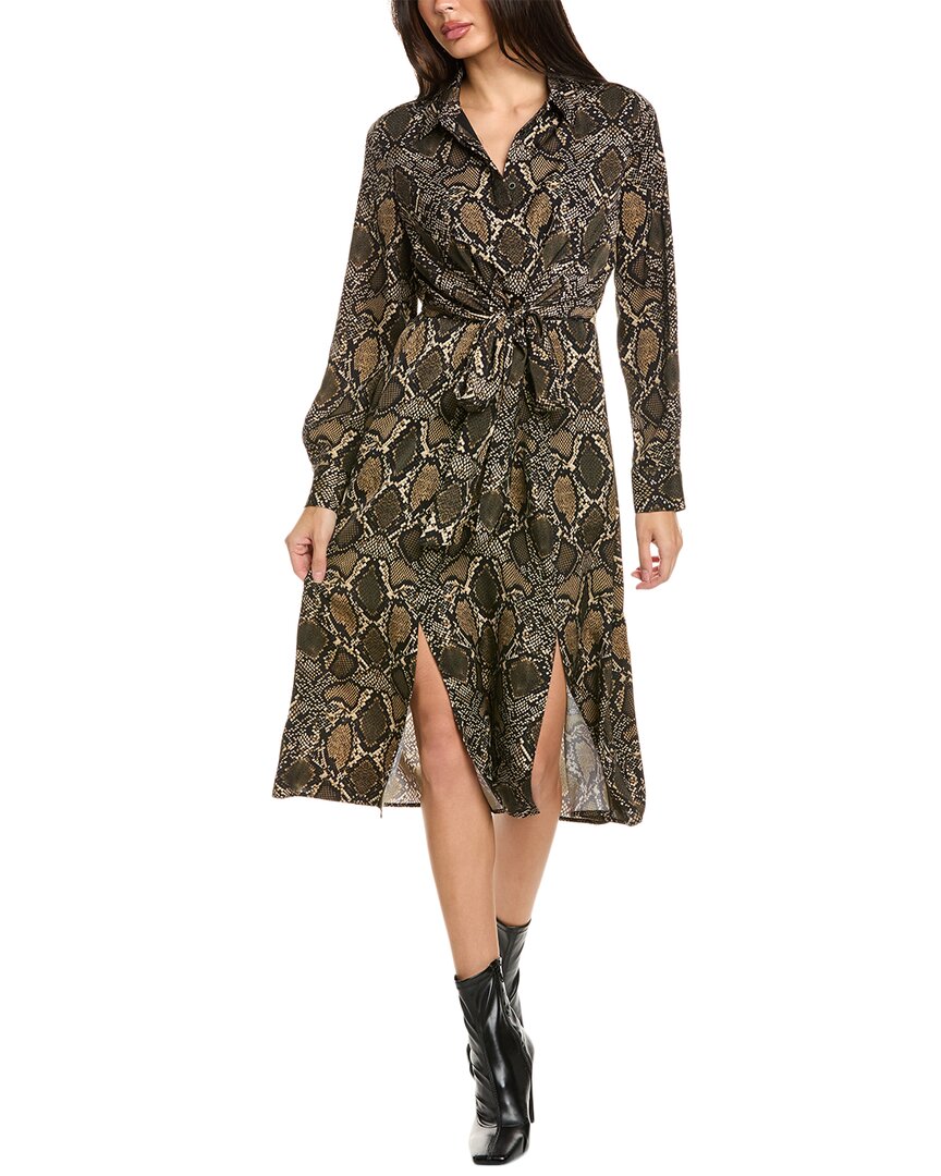 Kobi Halperin Marina Midi Dress In Brown