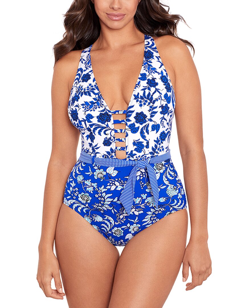 Shop Skinny Dippers Blue Rosa Tiffi One-piece