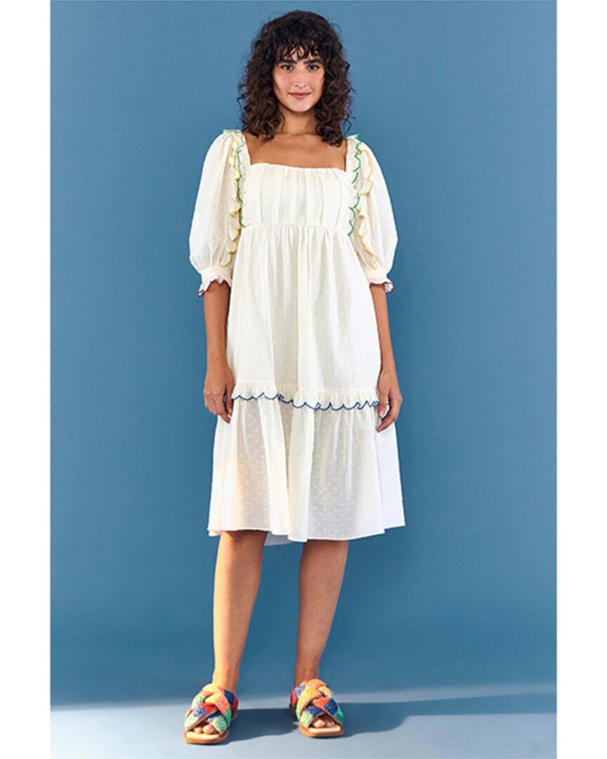 Farm Rio Texture Midi Dress