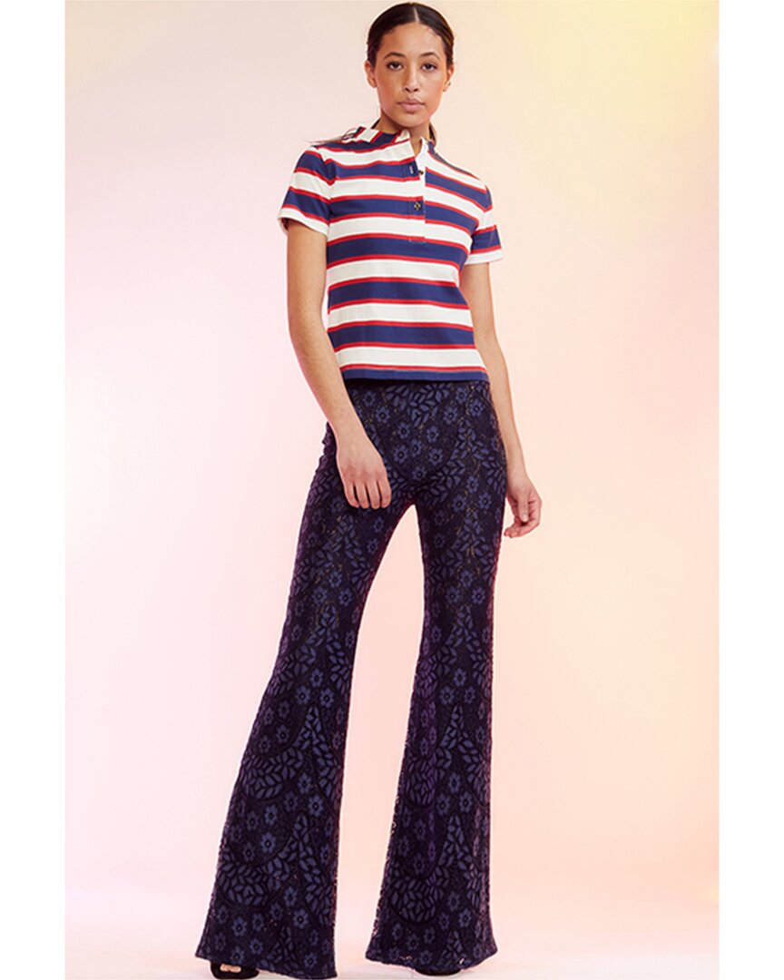 Shop Cynthia Rowley Lace Pant In Blue