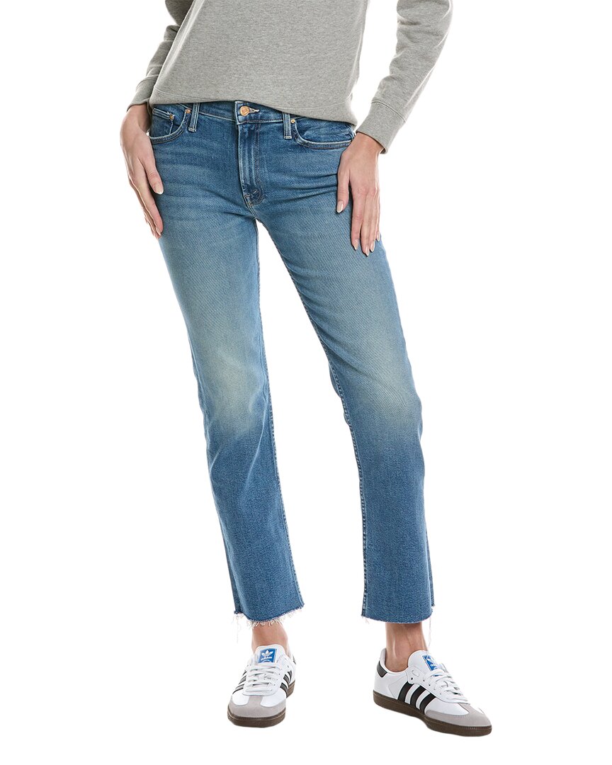 Mother The Mid-rise Rider Flood Fray Monkey In The Middle Straight Leg Jean