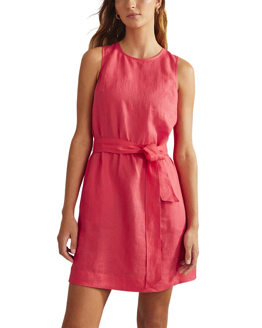 Shop Boden Sleeveless Linen-blend Dress