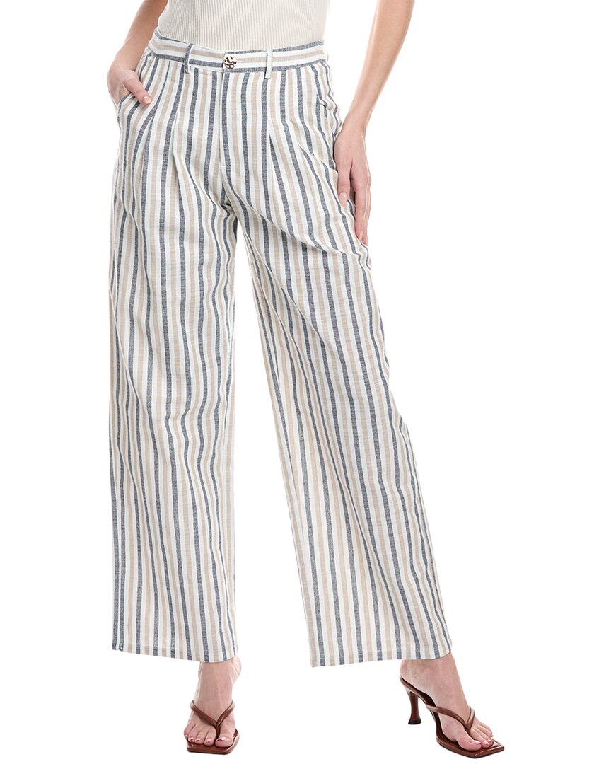 FATE FATE PLEATED LINEN-BLEND PANT