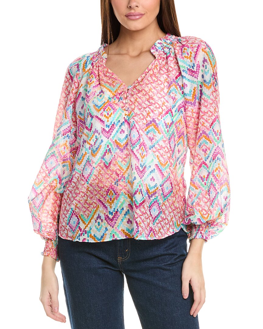 Hale Bob Lyla Silk-blend Top