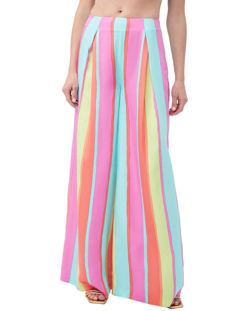 Trina Turk Enzo Wide Leg Pants In Multi