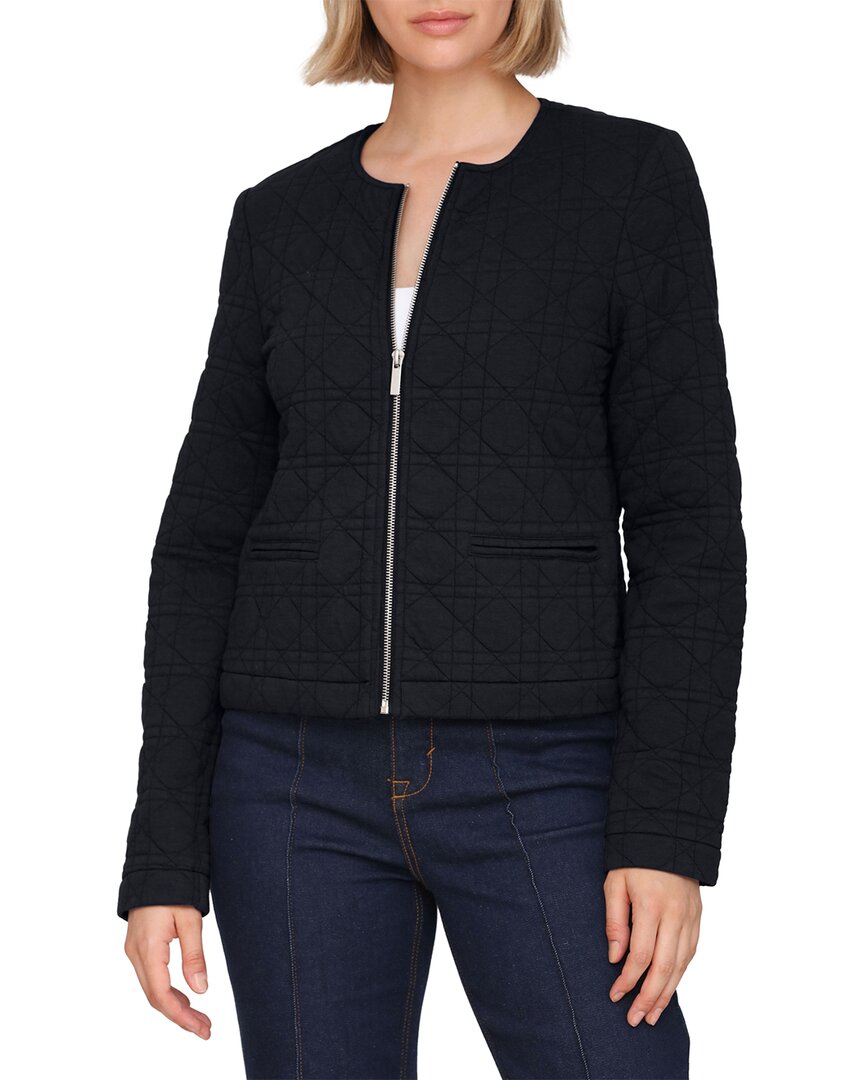Bagatelle Quilted Jacket In Blue