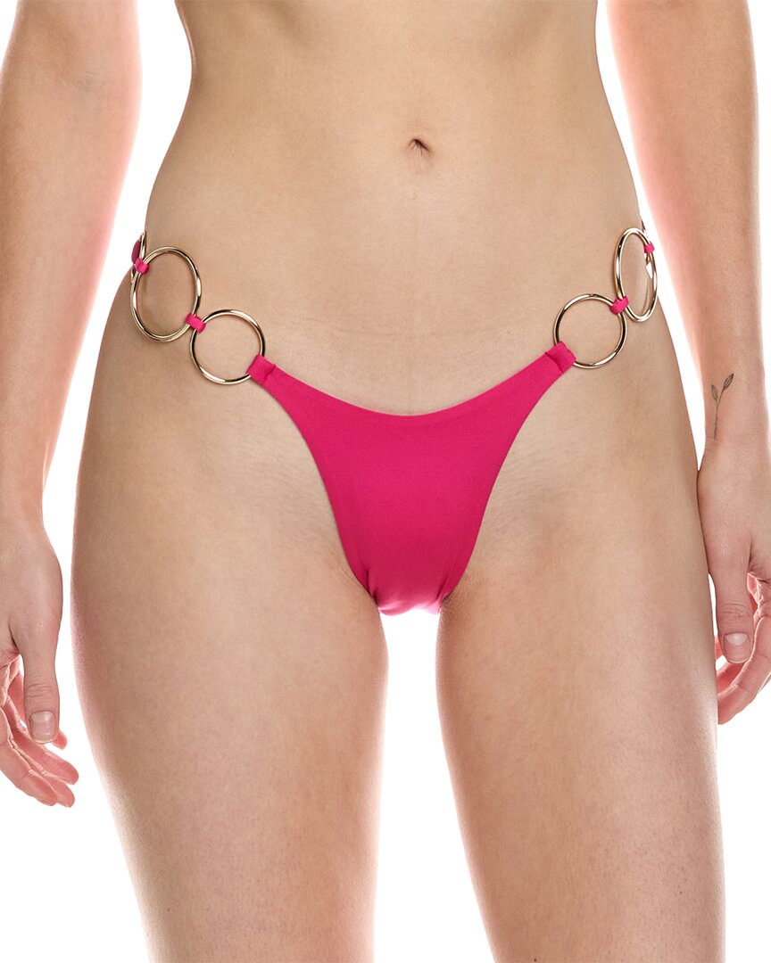 Shop Monica Hansen Beachwear Icon Bikini Bottom In Pink