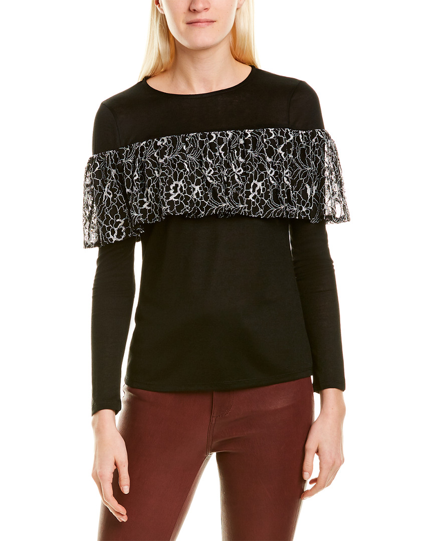 Image of DNT Ruffled Blouse