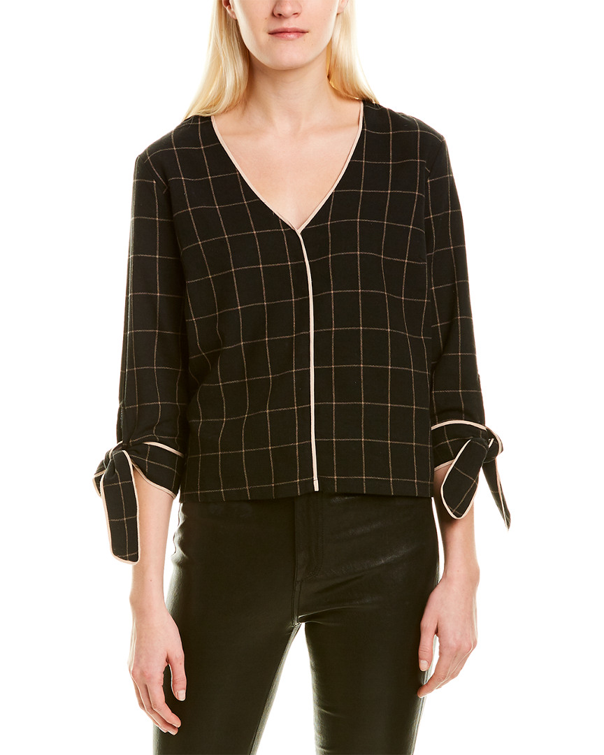 Image of city sleek Tie-Sleeve Top