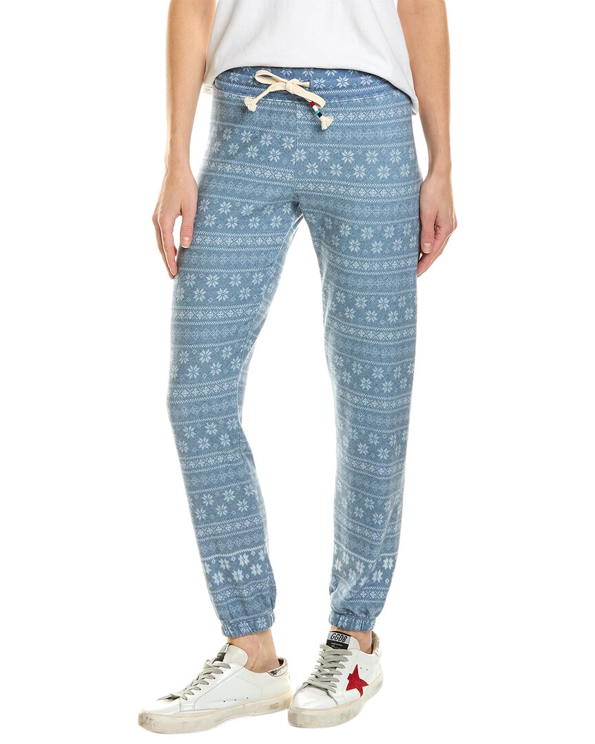 Sol Angeles Fair Isle Jogger In Indigo In Blue