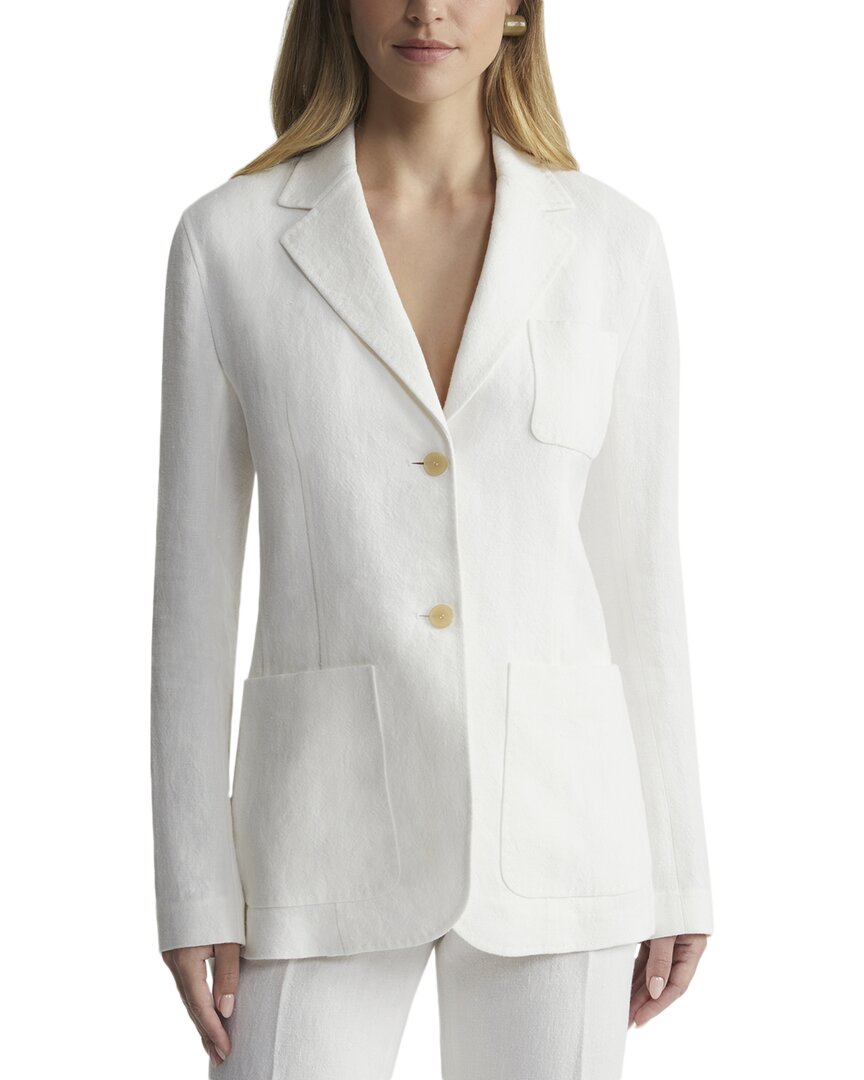 Lafayette 148 New York Three Pocket Linen Blazer