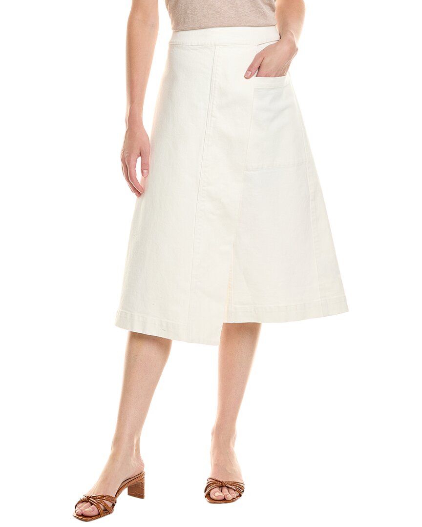 Proenza Schouler White Label Iris Wrap Skirt In White