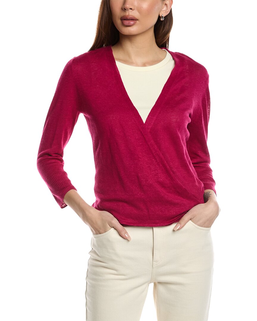 Tommy Bahama Addison Linen-blend Cardigan In Pink