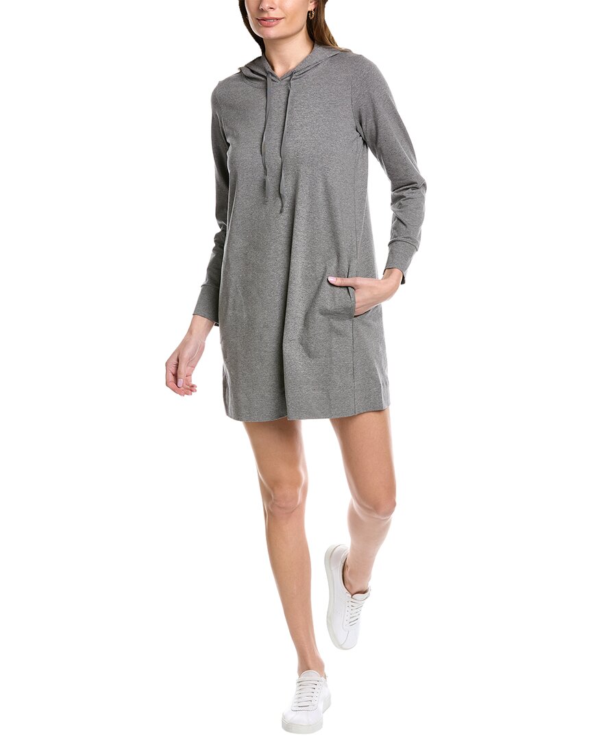 Eileen Fisher Petite Hooded Dress In Grey ModeSens