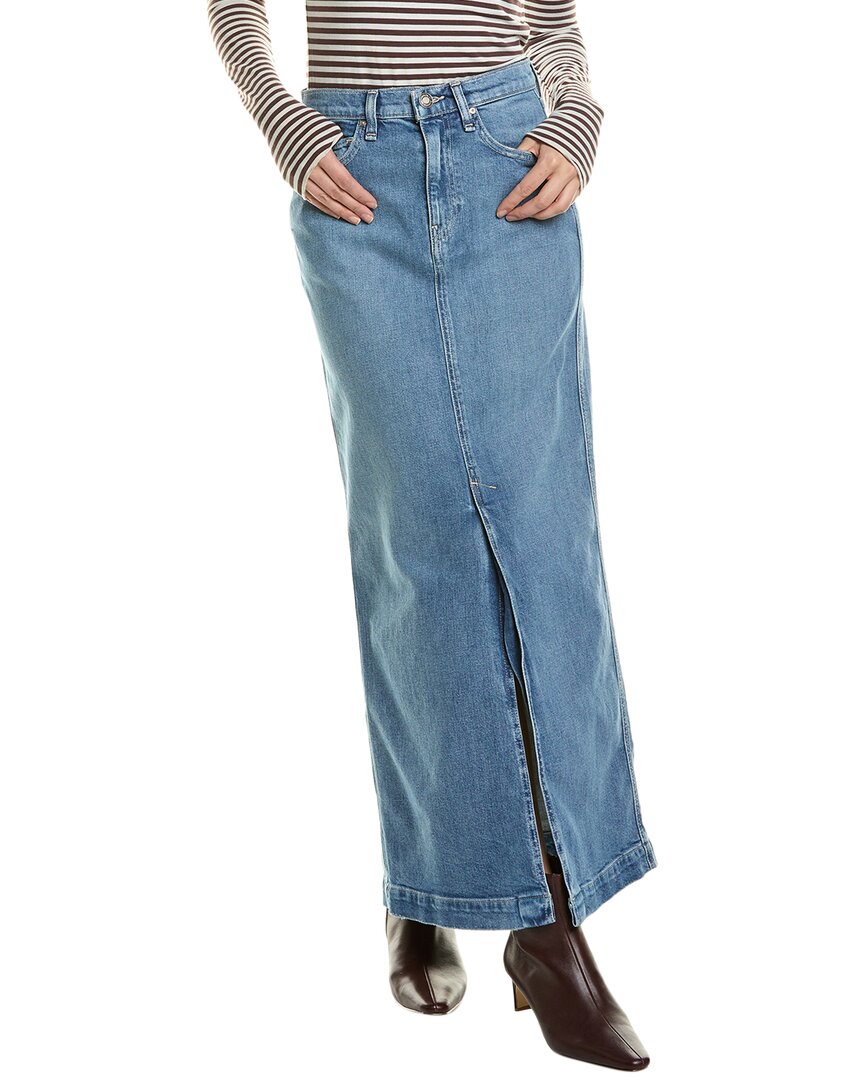 Hudson Jeans Reconstructed Maxi Skirt In Black