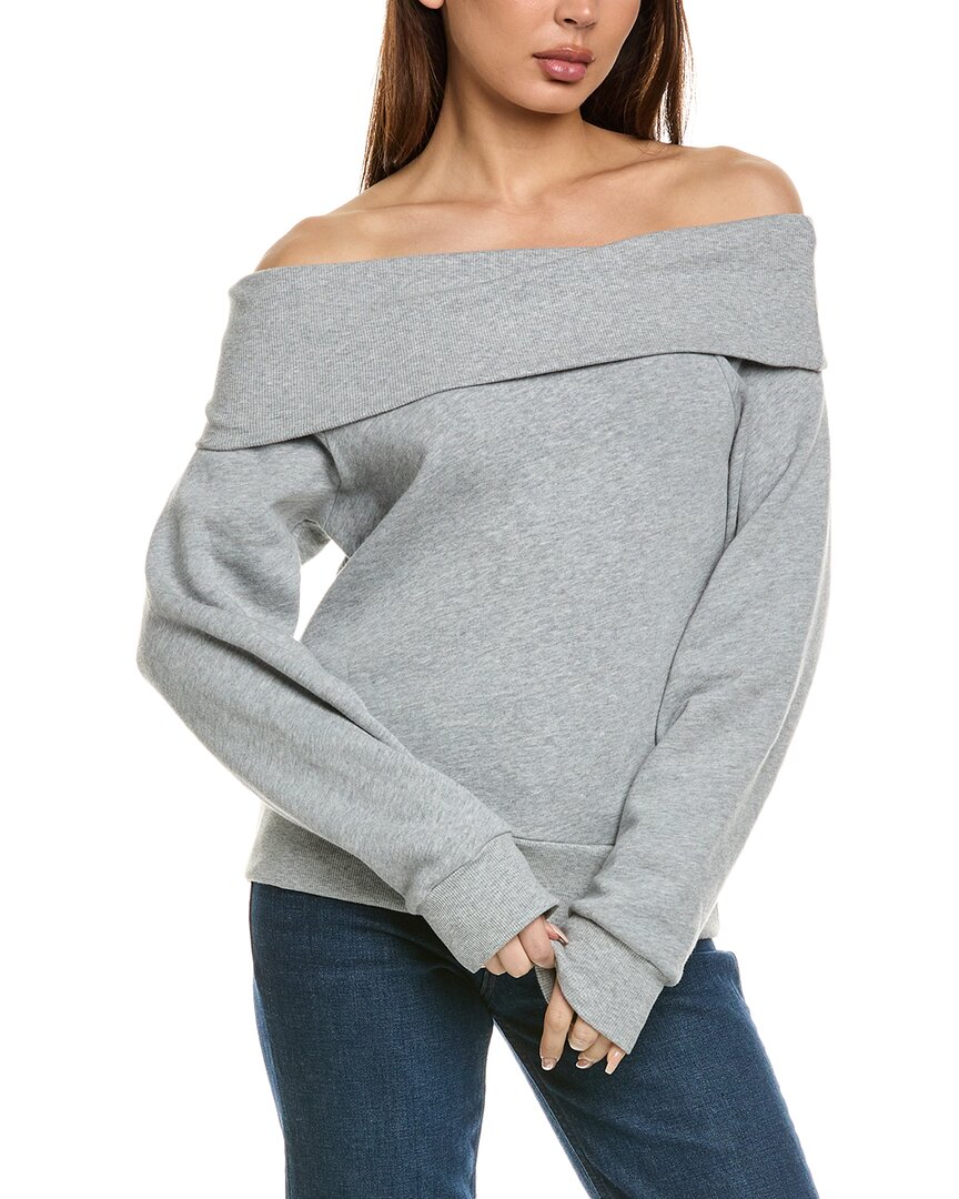 NATION LTD NATION LTD BARBIE OFF-THE-SHOULDER SWEATSHIRT 