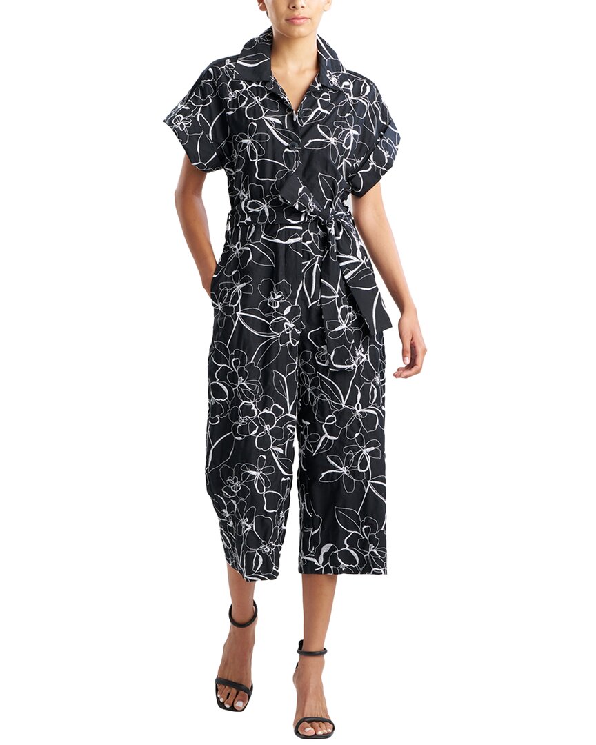 Natori Women's Floral-embroidered Jumpsuit