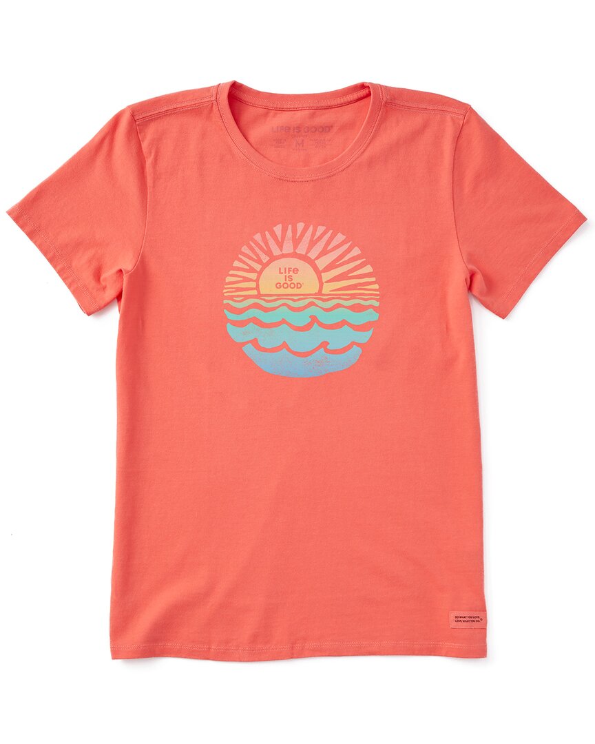 Life Is Good ® Crusher-lite T-shirt In Orange