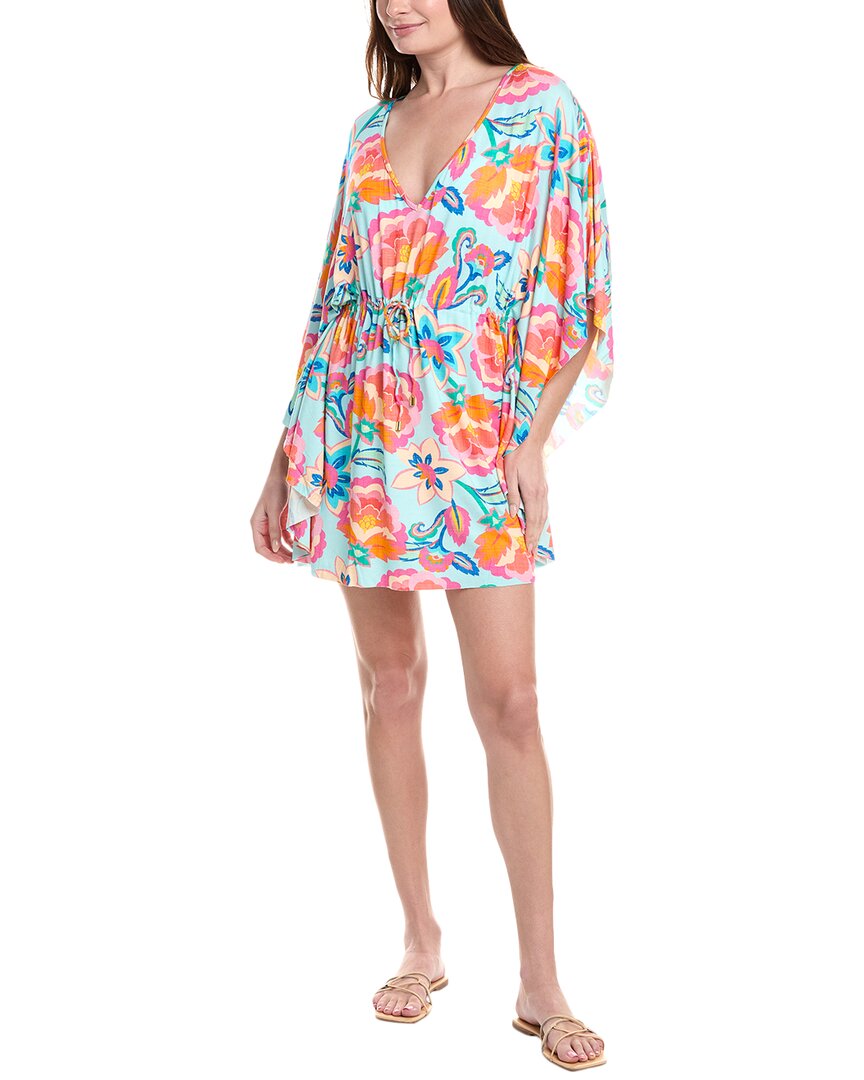 La Blanca Breezy Beauty Caftan In Blue