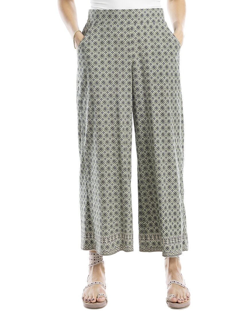 Max Studio Texture Rayon Cropped Pant