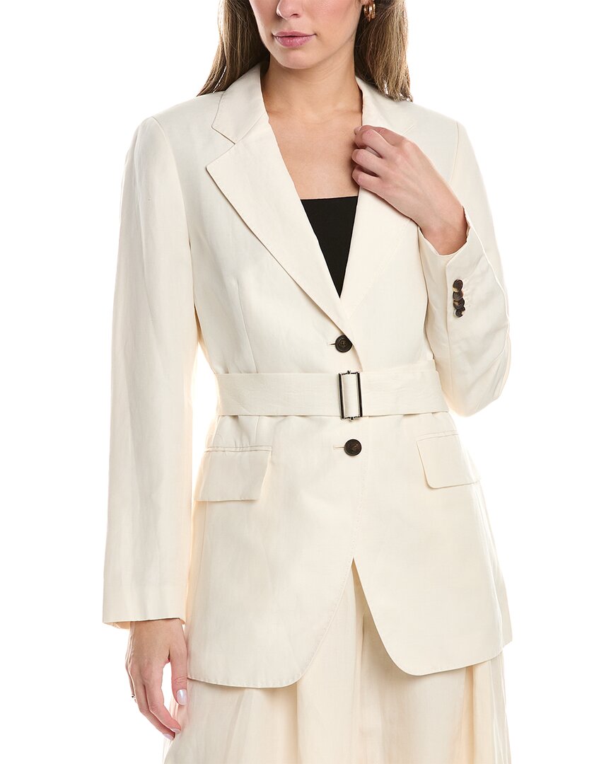 LAFAYETTE 148 LAFAYETTE 148 NEW YORK KETTSON SILK & LINEN-BLEND BLAZER