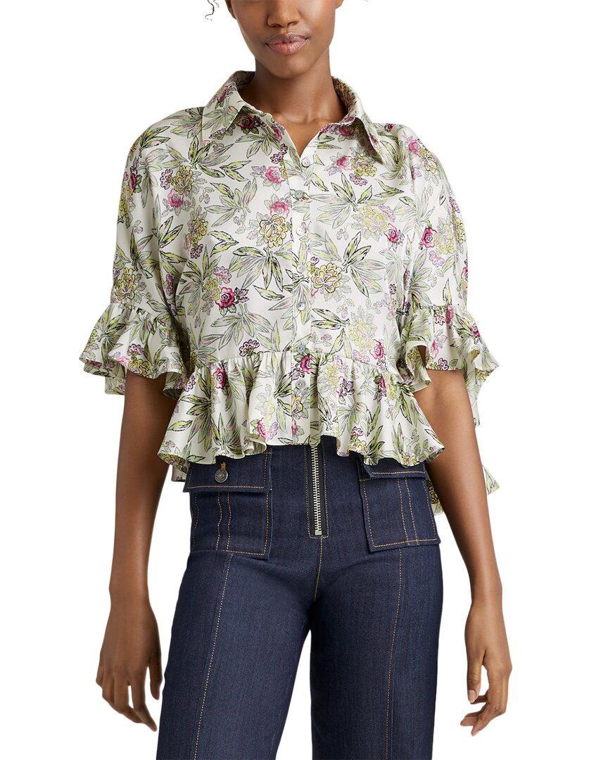 Cinq À Sept Gillian Floral-print Shirt