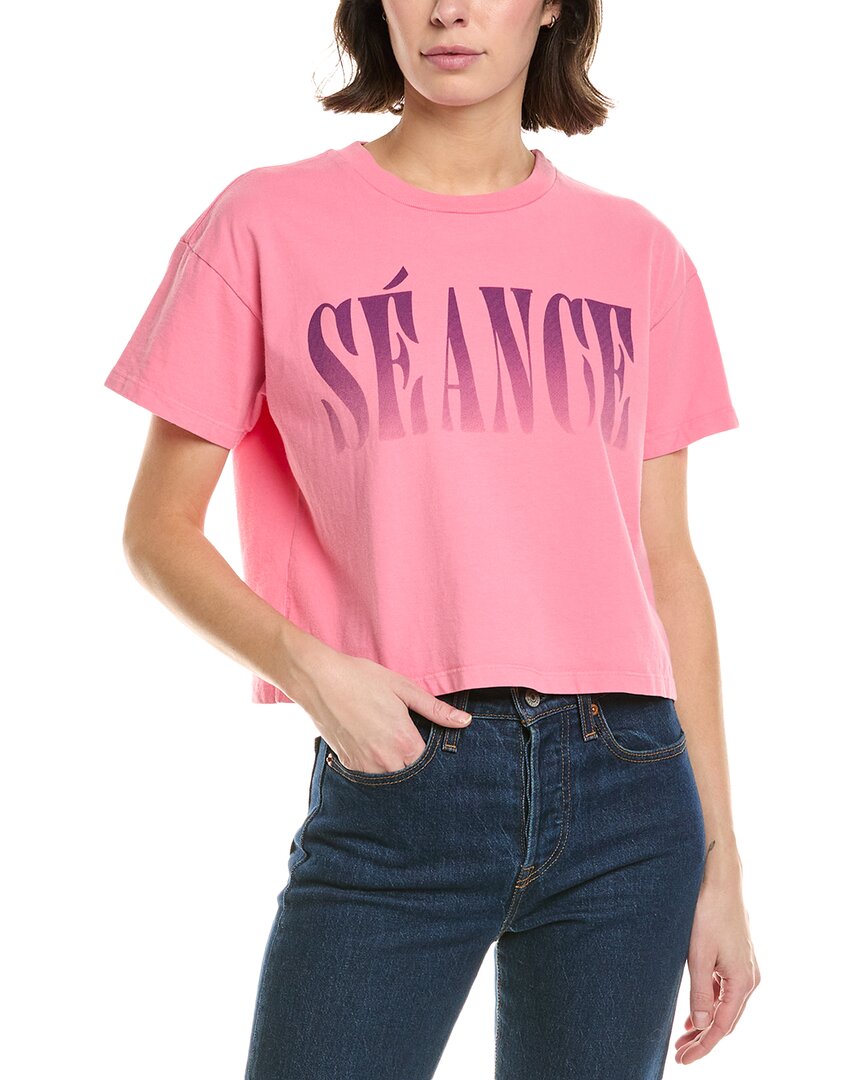 Mother The Grab Back Crop T-shirt In Pink