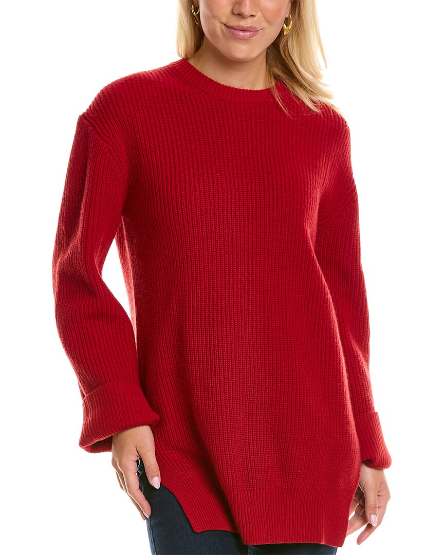 Shop Michael Kors Shaker Cashmere Sweater In Red