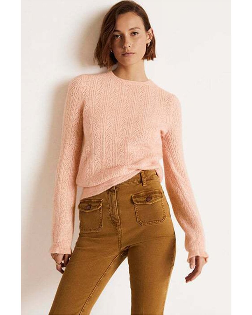 Shop Boden Fluffy Pointelle Mohair & Wool-blend C Jumper