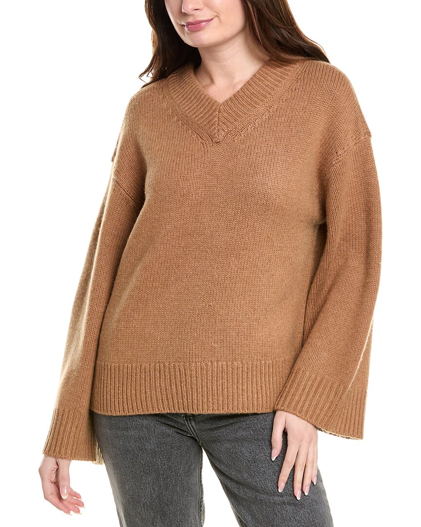 Rag & Bone Danica Wool-blend Polo Jumper In Brown