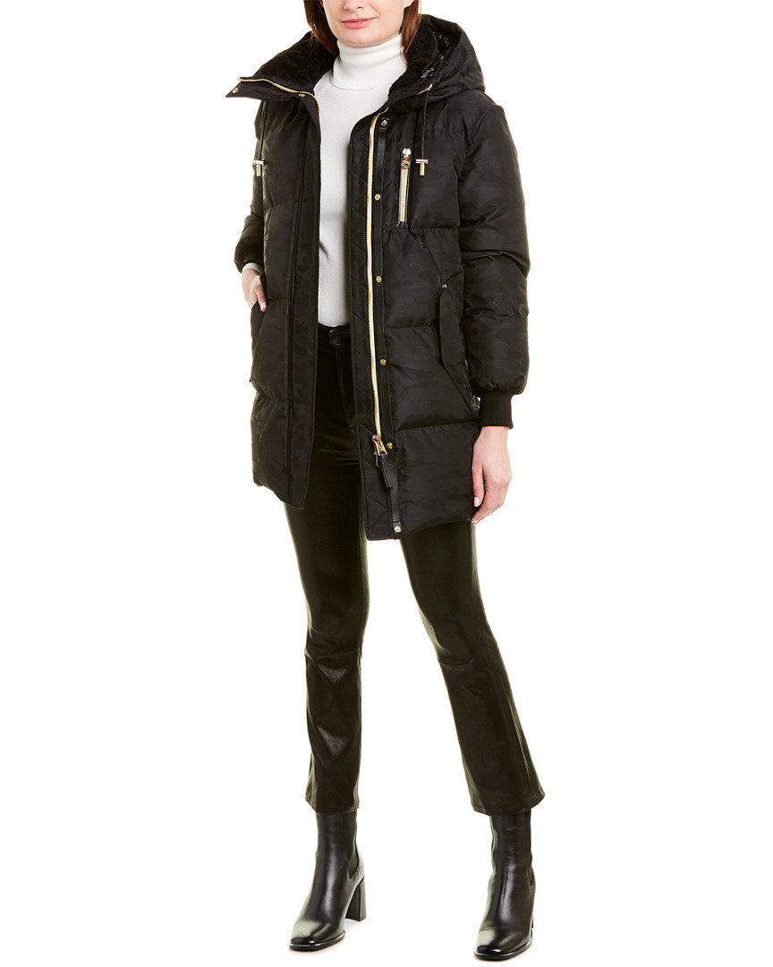 Image of Mackage Kandee Leather-Trim Down Parka
