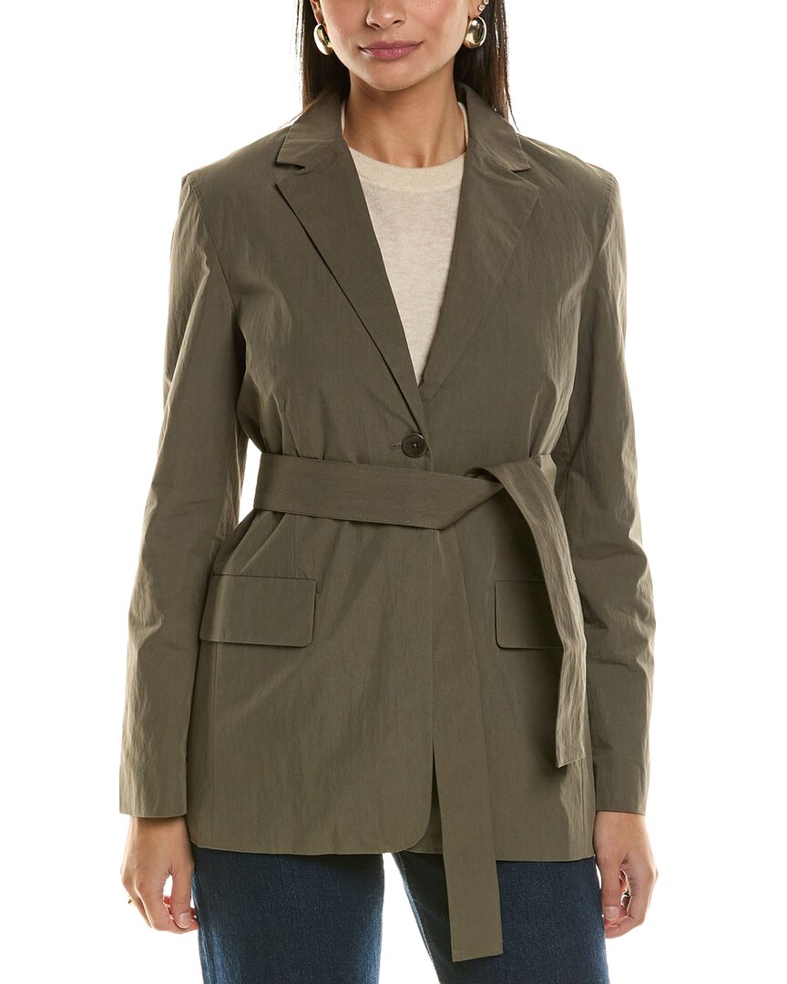 Proenza Schouler White Label Technical Suiting Blazer In Brown