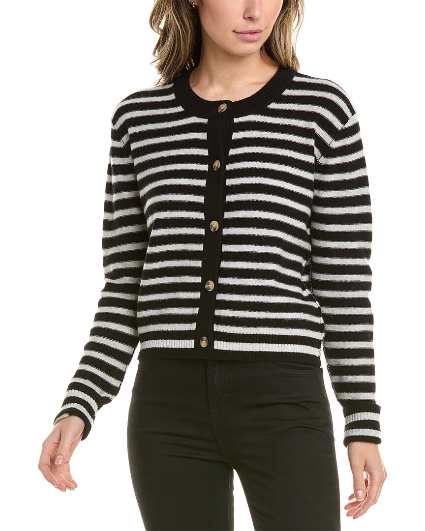 Atm Anthony Thomas Melillo Striped Wool & Cashmere-blend Cardigan In Multi