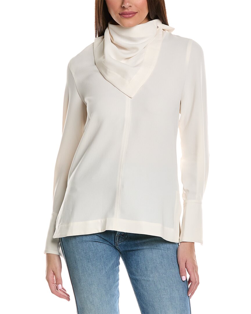 3.1 Phillip Lim Scarf Blouse In White