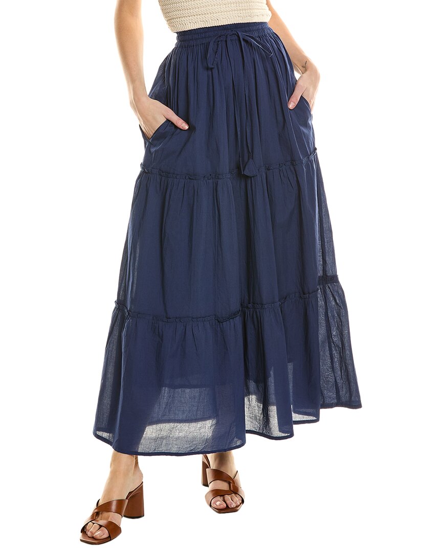 Shop Sole Messina Skirt In Navy