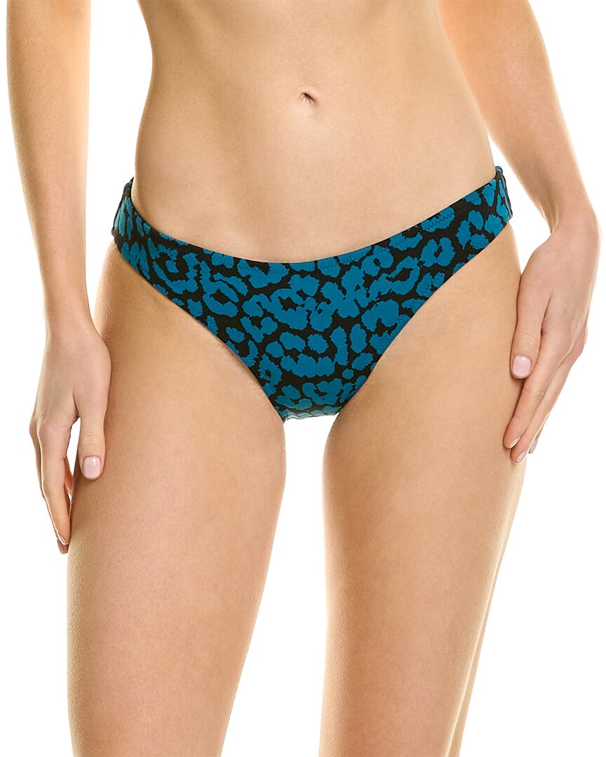 Shop Solid & Striped The Desi Bikini Bottom In Blue