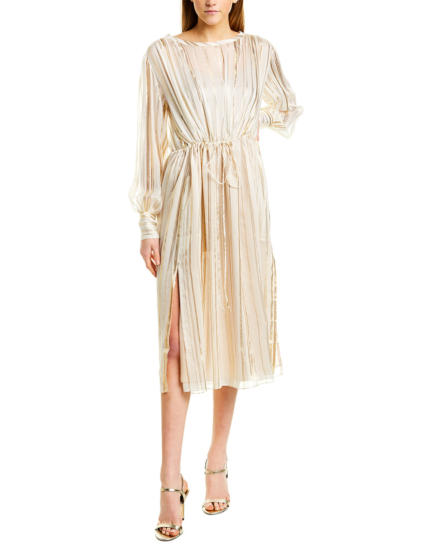 Image of IRO Beloved Silk-Blend Midi Dress