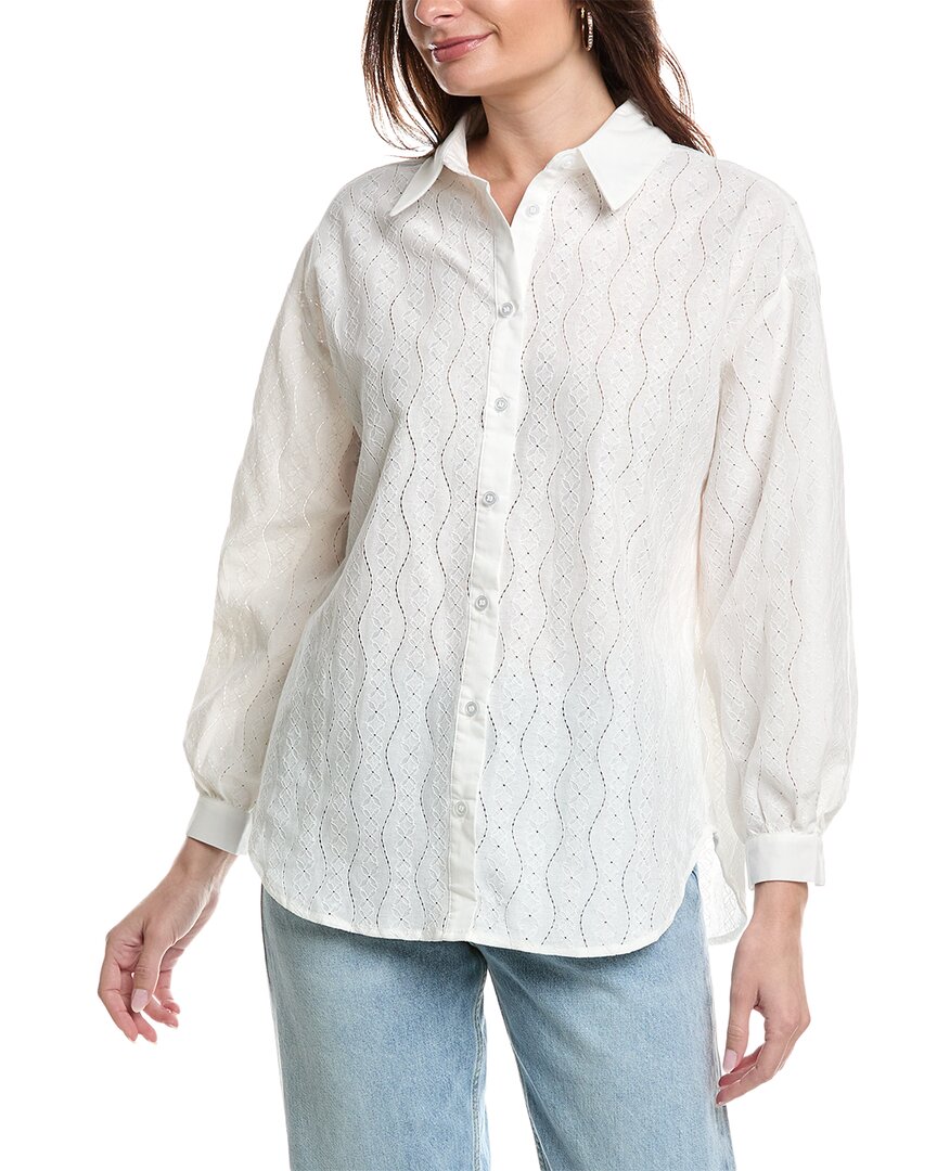 Shop Anna Kay Lace Shirt In White