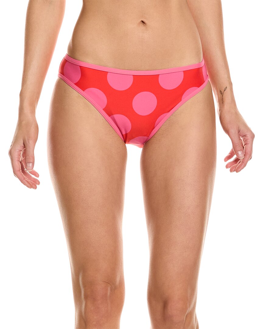 Shop Kate Spade New York Classic Bikini Bottom In Red