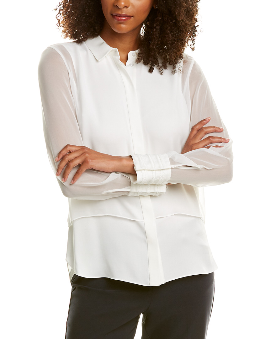 Image of Elie Tahari Alexandra Silk Top